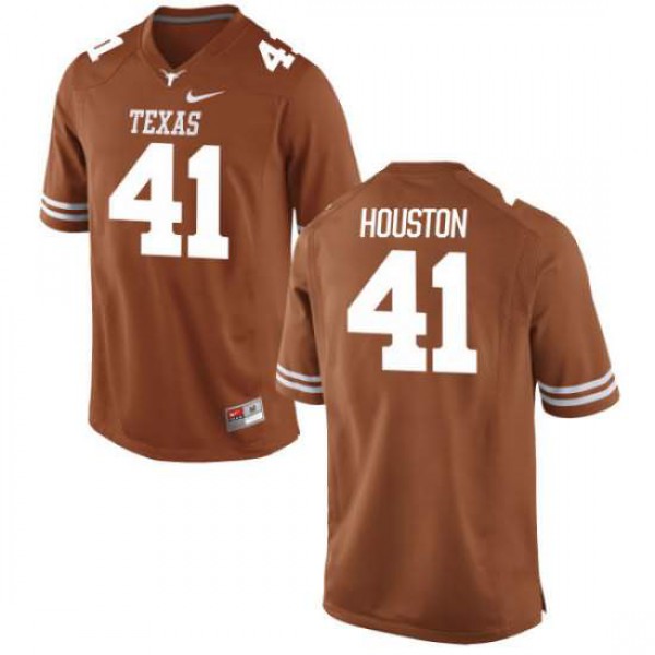 Mens Texas Longhorns #41 Tristian Houston Tex Authentic Player Jersey Orange